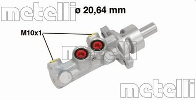 050709 METELLI Главный тормозной цилиндр