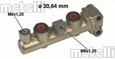 050038 METELLI Главный тормозной цилиндр