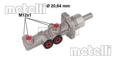 050881 METELLI Главный тормозной цилиндр