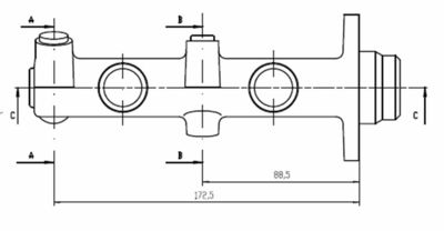 VMC119 MOTAQUIP Главный тормозной цилиндр