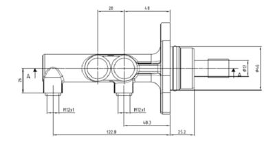 VMC247 MOTAQUIP Главный тормозной цилиндр