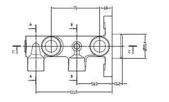 VMC228 MOTAQUIP Главный тормозной цилиндр