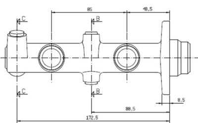 VMC177 MOTAQUIP Главный тормозной цилиндр