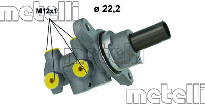 051214 METELLI Главный тормозной цилиндр