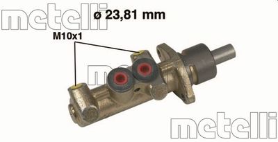 050252 METELLI Главный тормозной цилиндр