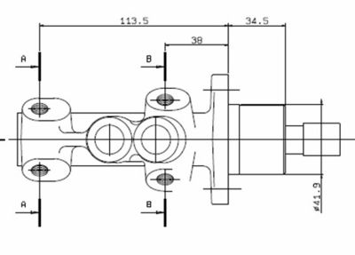 VMC193 MOTAQUIP Главный тормозной цилиндр