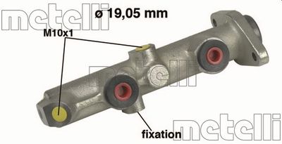 050074 METELLI Главный тормозной цилиндр