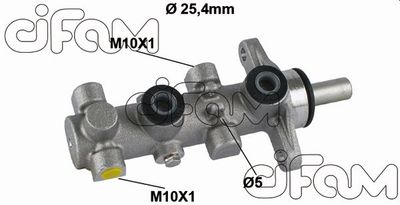 202802 CIFAM Главный тормозной цилиндр