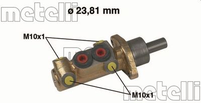 050419 METELLI Главный тормозной цилиндр