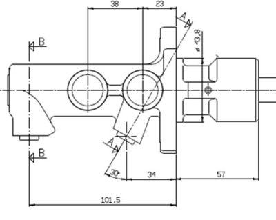 VMC186 MOTAQUIP Главный тормозной цилиндр