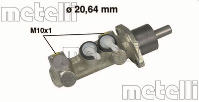 050147 METELLI Главный тормозной цилиндр