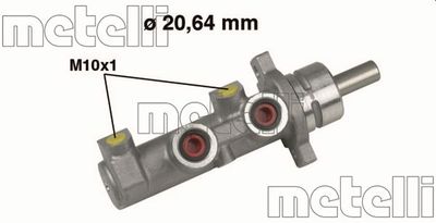 050470 METELLI Главный тормозной цилиндр