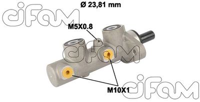 202812 CIFAM Главный тормозной цилиндр