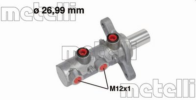 050729 METELLI Главный тормозной цилиндр