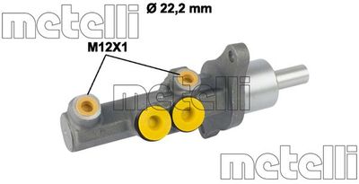 050720 METELLI Главный тормозной цилиндр