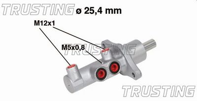 PF801 TRUSTING Главный тормозной цилиндр