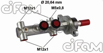 202865 CIFAM Главный тормозной цилиндр