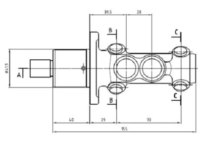 VMC124 MOTAQUIP Главный тормозной цилиндр