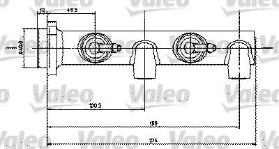 350450 VALEO Главный тормозной цилиндр