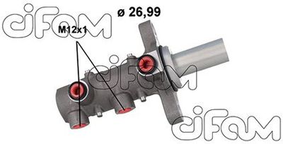 2021168 CIFAM Главный тормозной цилиндр