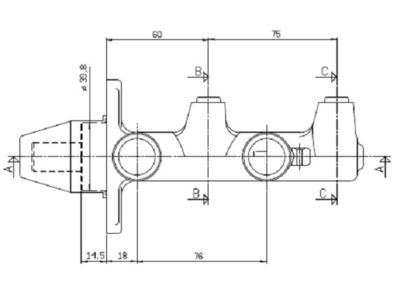 VMC163 MOTAQUIP Главный тормозной цилиндр