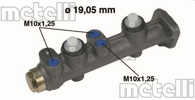 050008 METELLI Главный тормозной цилиндр