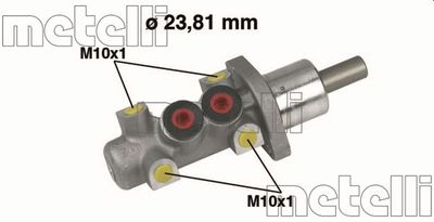 050247 METELLI Главный тормозной цилиндр