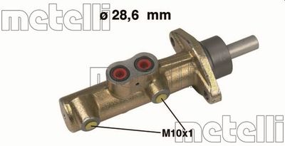 050460 METELLI Главный тормозной цилиндр