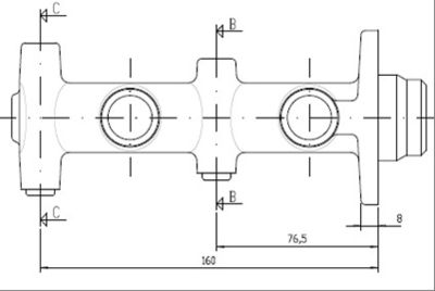 VMC117 MOTAQUIP Главный тормозной цилиндр