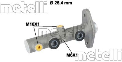 050822 METELLI Главный тормозной цилиндр