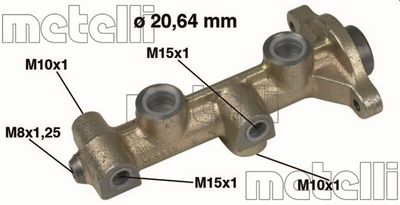 050178 METELLI Главный тормозной цилиндр