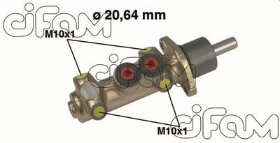 202300 CIFAM Главный тормозной цилиндр