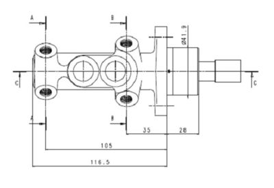 VMC171 MOTAQUIP Главный тормозной цилиндр