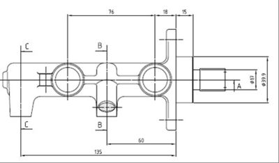 VMC122 MOTAQUIP Главный тормозной цилиндр