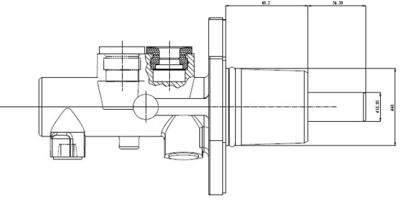 VMC200 MOTAQUIP Главный тормозной цилиндр