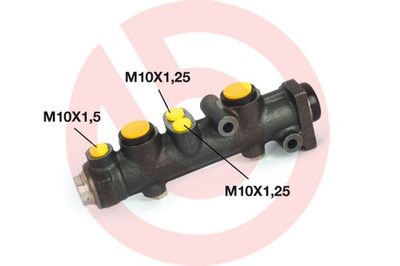 M23086 BREMBO Главный тормозной цилиндр