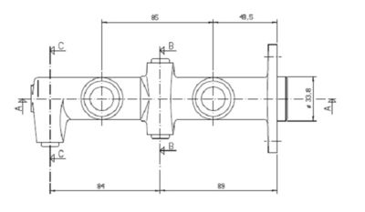 VMC175 MOTAQUIP Главный тормозной цилиндр