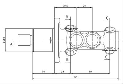 VMC105 MOTAQUIP Главный тормозной цилиндр