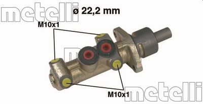 050243 METELLI Главный тормозной цилиндр