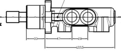 VMC234 MOTAQUIP Главный тормозной цилиндр