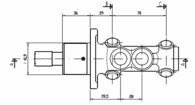 VMC101 MOTAQUIP Главный тормозной цилиндр