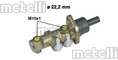 050279 METELLI Главный тормозной цилиндр