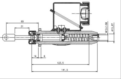 VCM122 MOTAQUIP Главный цилиндр, система сцепления