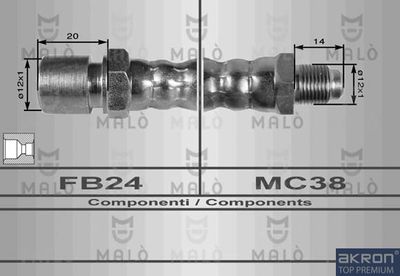 8412 AKRON-MALÒ Шланг сцепления