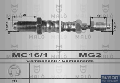 8438 AKRON-MALÒ Шланг сцепления