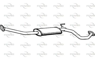 P4149 FENNO Средний глушитель выхлопных газов