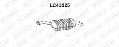 LC43225 VENEPORTE Глушитель выхлопных газов конечный