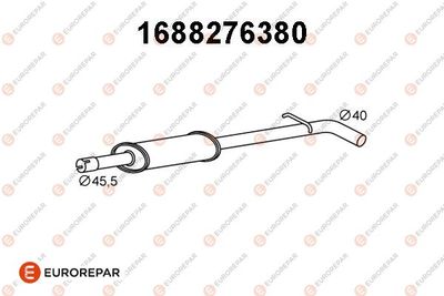 1688276380 EUROREPAR Предглушитель выхлопных газов