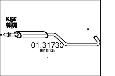 0131730 MTS Предглушитель выхлопных газов