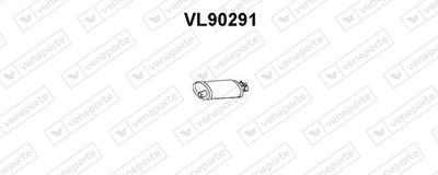 VL90291 VENEPORTE Глушитель выхлопных газов конечный